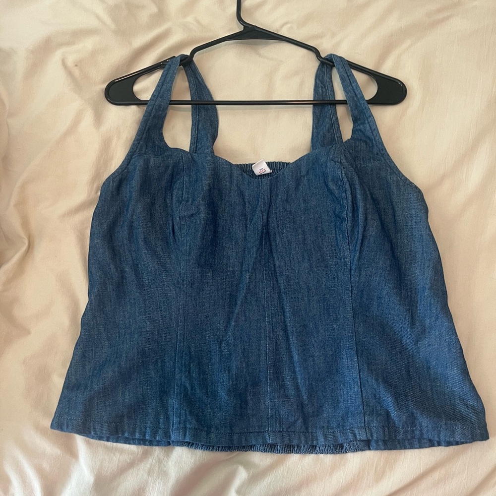 Denim Corset top